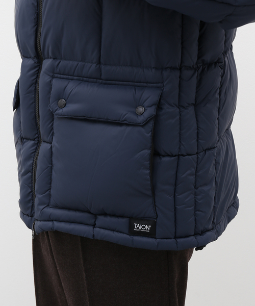 417 EDIFICE(フォーワンセブンエディフィス)の「【TAION / タイオン】MOUNTAIN PACKABLE VOLUME DOWN JACK 102VZMT(ダウンジャケット/コート・メンズ・ネイビー/ブラック/ベージュ・LARGE/MEDIUM/X-LARGE)」の22枚目の写真