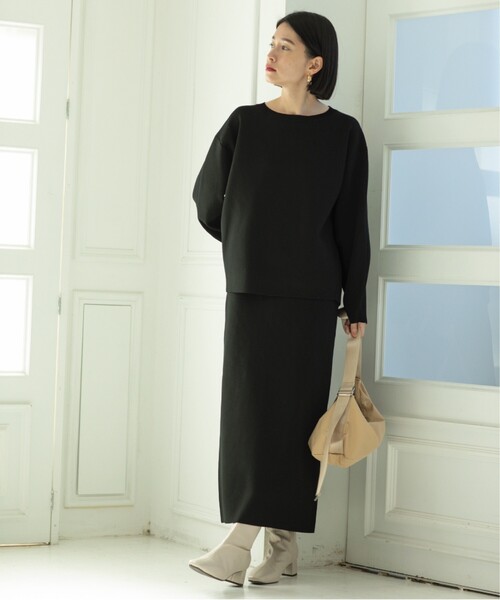 OPAQUE.CLIP(オペークドットクリップ)の「◆セットアップ対応 ミラノリブクルーネックニット【抗ピリング/洗濯機洗い可】(ニット/セーター・レディース・ブラック/ライトイエロー系/ホワイト系3/ホワイト・38/36/40/42)」の20枚目の写真