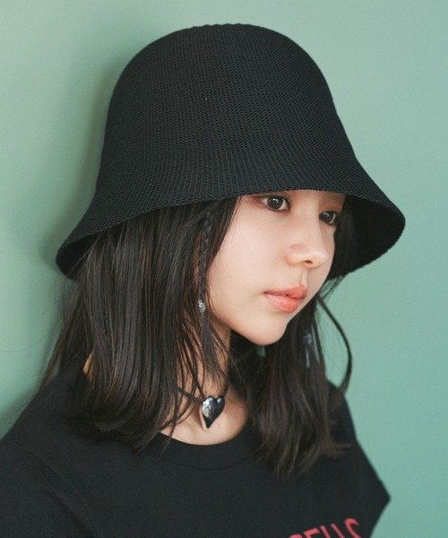 VIS（ビス）の「サーモベル型バケットハット【手洗いOK】（ハット・レディース・ブラック/キナリ・FREE）」の2枚目の写真
