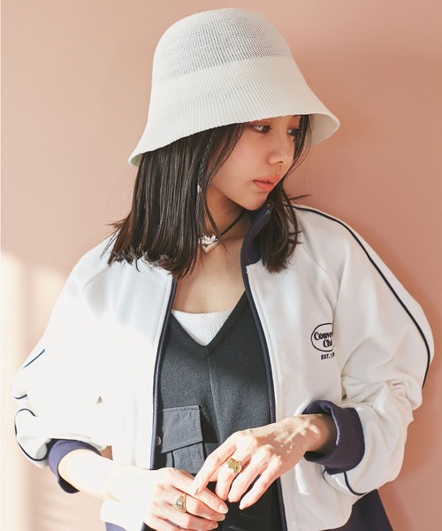 VIS（ビス）の「サーモベル型バケットハット【手洗いOK】（ハット・レディース・ブラック/キナリ・FREE）」の3枚目の写真