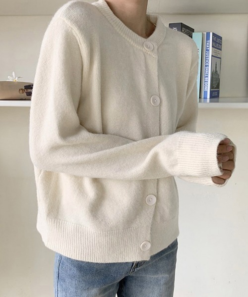 Miniministore(ミニミニストア)の「ニットカーディガン レディース(カーディガン/ボレロ・レディース・ブルー/モカ/パープル/アイボリー/ブラック/イエロー・フリー)」の12枚目の写真