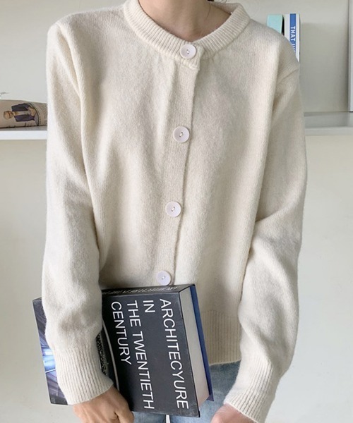 Miniministore(ミニミニストア)の「ニットカーディガン レディース(カーディガン/ボレロ・レディース・ブルー/モカ/パープル/アイボリー/ブラック/イエロー・フリー)」の15枚目の写真