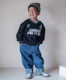 CIAOPANIC TYPY | 【WEB限定】【KIDS】オーバーサイズ配色レタリングVネックスウェット/裏毛(スウェット)