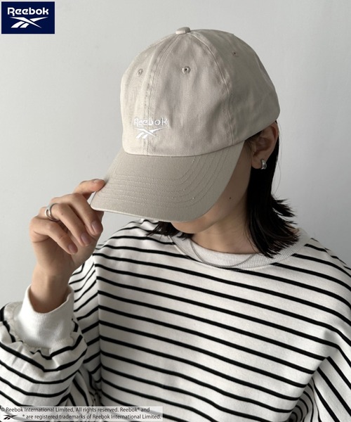 Reebok（リーボック）の「【WEB限定 別注】Reebok(リーボック)/ロゴ刺繍 ツイルローキャップ アジャスター調整可能（キャップ・レディース・グレイッシュベージュ/ブラック/ネイビー・FREE）」の11枚目の写真