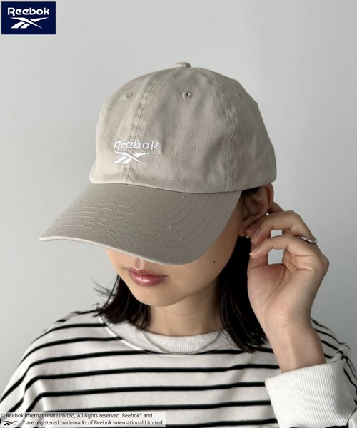 Reebok（リーボック）の「【WEB限定 別注】Reebok(リーボック)/ロゴ刺繍 ツイルローキャップ アジャスター調整可能（キャップ・レディース・グレイッシュベージュ/ブラック/ネイビー・FREE）」の13枚目の写真