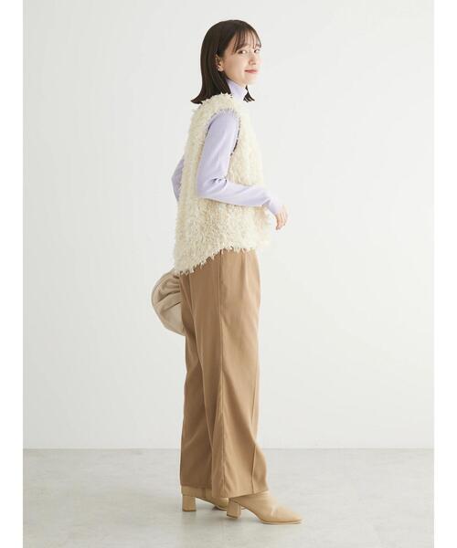 Sugar spoon（シュガースプーン）の「・SUGAR　SPOON　フェザーヤーンベスト（ベスト・レディース・ベージュ/アイボリー/ブラック・FREE）」の21枚目の写真