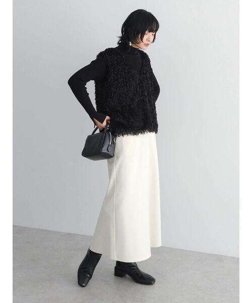 Sugar spoon（シュガースプーン）の「・SUGAR　SPOON　フェザーヤーンベスト（ベスト・レディース・ベージュ/アイボリー/ブラック・FREE）」の9枚目の写真