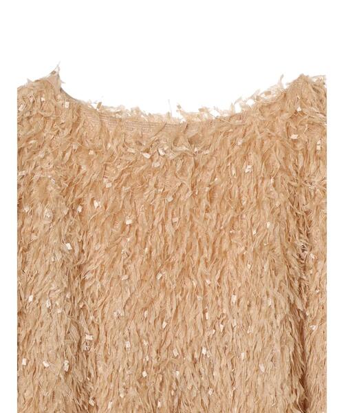 Sugar spoon（シュガースプーン）の「・SUGAR　SPOON　フェザーヤーンベスト（ベスト・レディース・ベージュ/アイボリー/ブラック・FREE）」の18枚目の写真