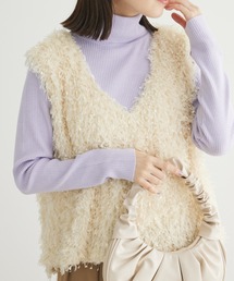 Sugar spoon | ・SUGAR　SPOON　フェザーヤーンベスト(ベスト)