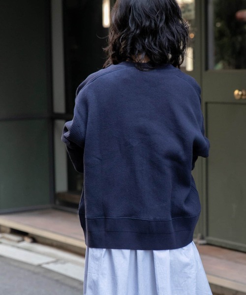 FORK&SPOON（フォークアンドスプーン）の「FORK&SPOON　ラゲットリブカーディガン（カーディガン/ボレロ・レディース・アイボリー/ネイビー・1）」の10枚目の写真