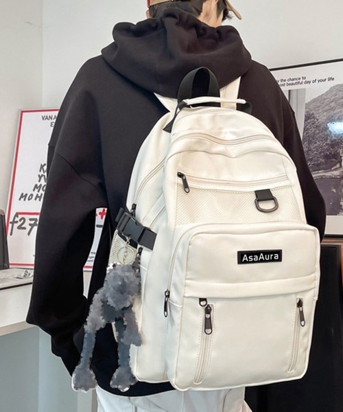 Miniministore（ミニミニストア）の「リュックサック男女兼用バックパック大容量（バックパック/リュック・レディース・ワインレッド/オフホワイト/ベージュ/ブラック/ラベンダー/ブラウン・FREE）」の7枚目の写真