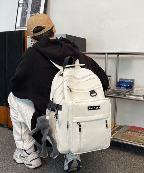 Miniministore（ミニミニストア）の「リュックサック男女兼用バックパック大容量（バックパック/リュック・レディース・ワインレッド/オフホワイト/ベージュ/ブラック/ラベンダー/ブラウン・FREE）」の8枚目の写真