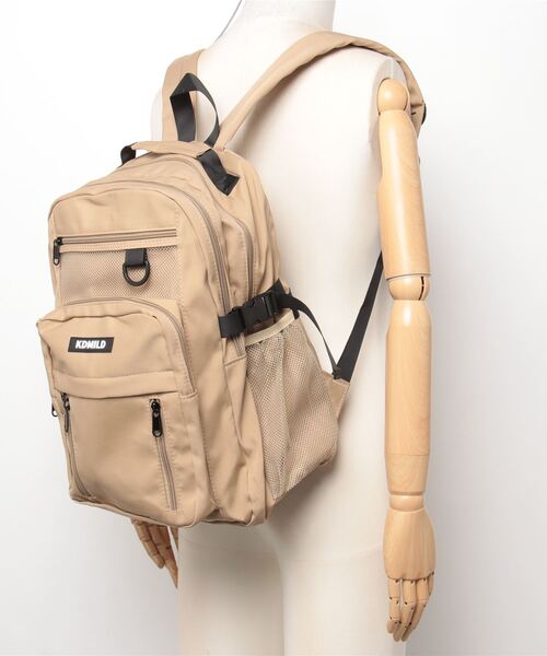 AMIACALVA バックパック リュックサック 大容量 ブラウン 多収納