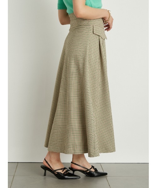 LILY BROWN（リリーブラウン）の「アシメドレープスカショーパン（その他パンツ・レディース・ベージュ/ブラック/チェック・0/1）」の11枚目の写真