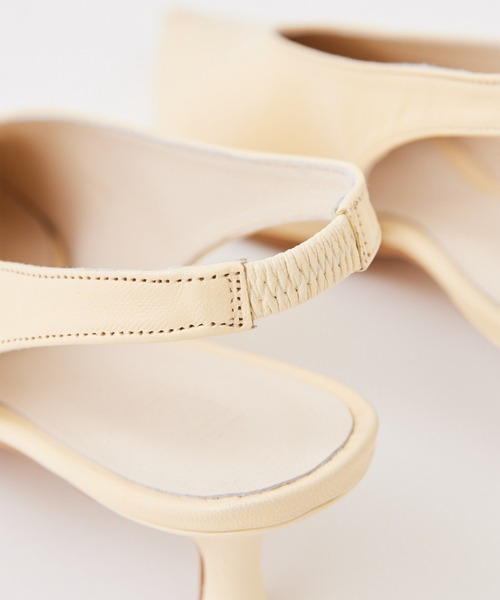 GALLARDAGALANTE（ガリャルダガランテ）の「【Hoaw.】バッグスリングパンプス（パンプス・レディース・ベージュ/ブラック・38/36/37）」の8枚目の写真