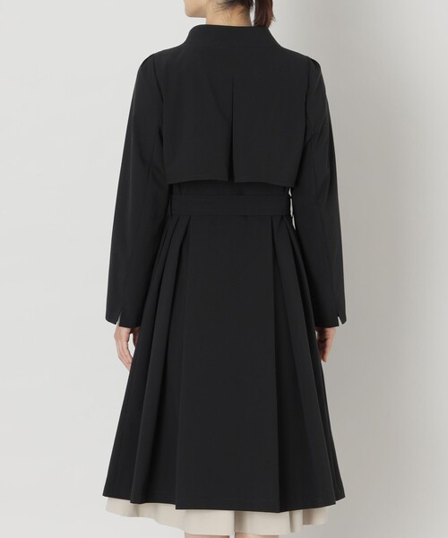TO BE CHIC(トゥー ビー シック)の「タフタストレッチスタンドカラー コート(ステンカラーコート・レディース・ブラック・40/42)」の10枚目の写真