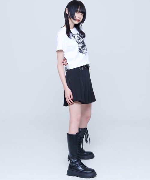 OY（オーワイ）の「『OY/オーワイ』 SKETCH ODOLLY CROP T/スケッチオードリー クロップド丈 半袖Tシャツ（Tシャツ/カットソー・メンズ・ブラック/ブルー/ピンク/ホワイト・FREE）」の15枚目の写真