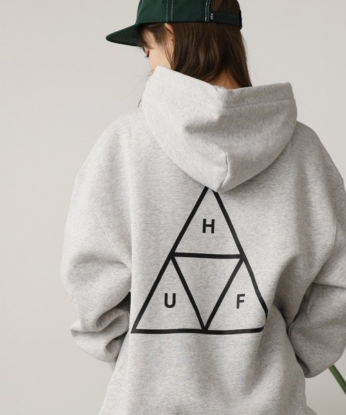 HUF（ハフ）の「HUF/ハフ HUF SET TT P/O HOODIE トリプルトライアングルロゴ フーディー パーカー（パーカー・メンズ・ブラック/ヘザーグレー・M/L/XL）」の8枚目の写真