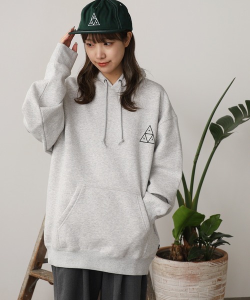 HUF（ハフ）の「HUF/ハフ HUF SET TT P/O HOODIE トリプルトライアングルロゴ フーディー パーカー（パーカー・メンズ・ブラック/ヘザーグレー・M/L/XL）」の5枚目の写真