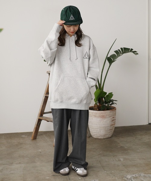 HUF（ハフ）の「HUF/ハフ HUF SET TT P/O HOODIE トリプルトライアングルロゴ フーディー パーカー（パーカー・メンズ・ブラック/ヘザーグレー・M/L/XL）」の10枚目の写真