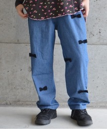 CALMIA | リボンいっぱいデニムパンツ/おとな(デニムパンツ)