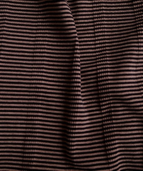 MILLER（ミラー）の「【VERY 8月号掲載】[MILLER/ミラー] 別注 配色 5分袖クルーネックTシャツ（Tシャツ/カットソー・レディース・アイボリー/ブラック/ブラウン/ブラック系/ネイビー/オレンジ・F）」の18枚目の写真