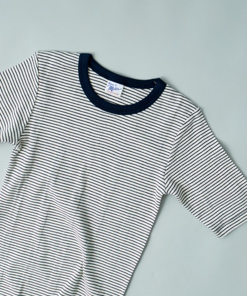 MILLER（ミラー）の「【VERY 8月号掲載】[MILLER/ミラー] 別注 配色 5分袖クルーネックTシャツ（Tシャツ/カットソー・レディース・アイボリー/ブラック/ブラウン/ブラック系/ネイビー/オレンジ・F）」の19枚目の写真