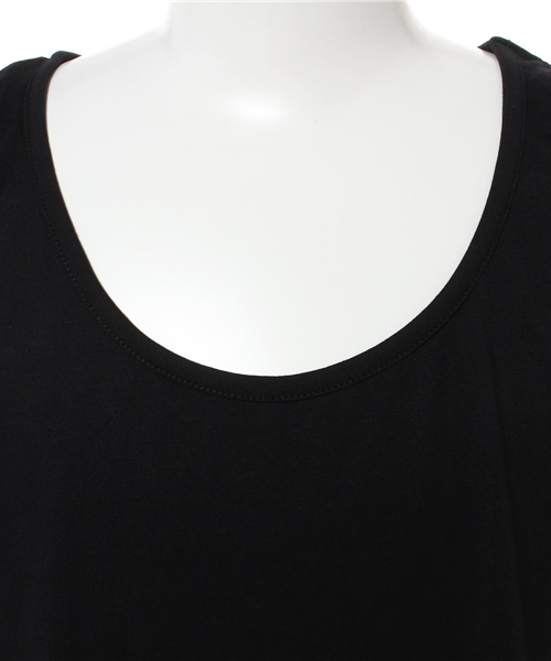 WEGO（ウィゴー）の「WEGO/ラウンドタンクトップ（タンクトップ・メンズ・ブラック/ホワイト・MEDIUM/LARGE）」の5枚目の写真