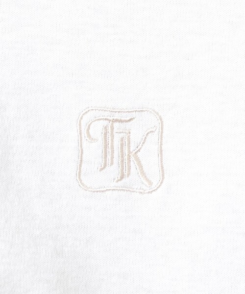 TAKEO KIKUCHI(タケオキクチ)の「【刺繍ロゴT】スムース ワンポイント Tシャツ(Tシャツ/カットソー・メンズ・ライトグレー/ベビーピンク/ホワイト/ブラック・03/04/01/02)」の17枚目の写真