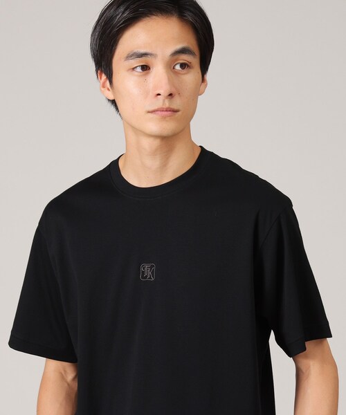 TAKEO KIKUCHI(タケオキクチ)の「【刺繍ロゴT】スムース ワンポイント Tシャツ(Tシャツ/カットソー・メンズ・ライトグレー/ベビーピンク/ホワイト/ブラック・03/04/01/02)」の18枚目の写真
