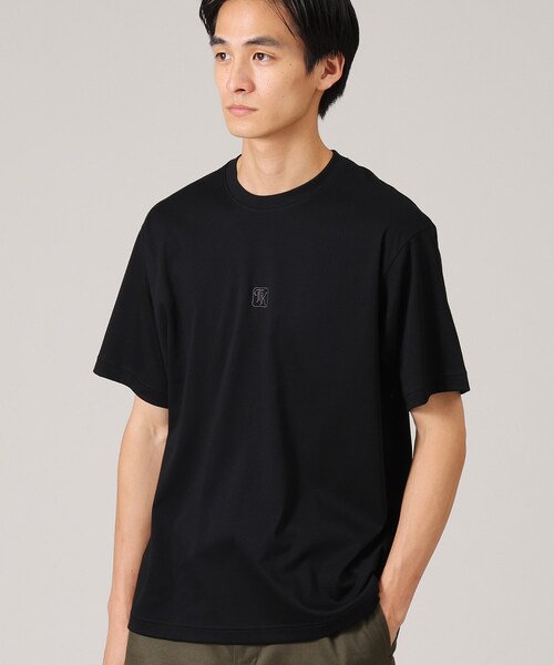 TAKEO KIKUCHI(タケオキクチ)の「【刺繍ロゴT】スムース ワンポイント Tシャツ(Tシャツ/カットソー・メンズ・ライトグレー/ベビーピンク/ホワイト/ブラック・03/04/01/02)」の19枚目の写真