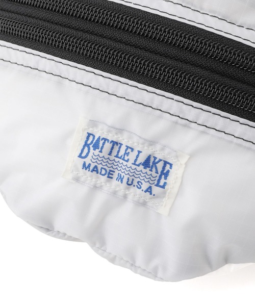 BATTLE LAKE(バトルレイク)の「【雑誌掲載】【BATTLE LAKE OUTDOORS】リップストップウエストポーチ(ボディバッグ/ウエストポーチ・レディース・ホワイト/ブラック・FREE)」の13枚目の写真