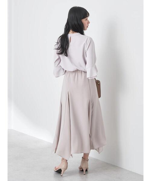 earth music&ecology（アースミュージックアンドエコロジー）の「ランダムイレヘムスカート（スカート・レディース・グレイッシュベージュ/アイボリー/パープル・M/S）」の7枚目の写真