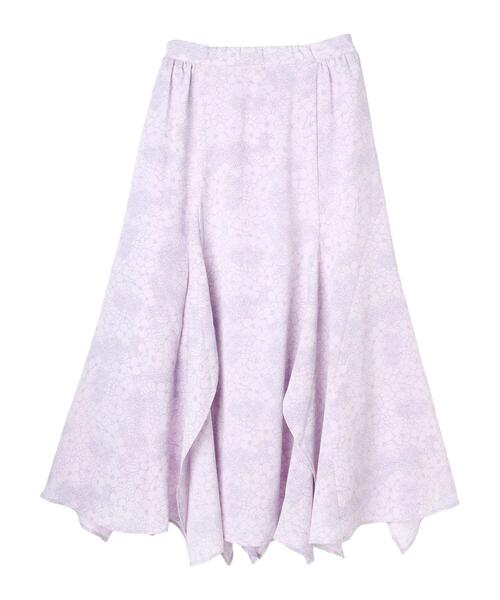 earth music&ecology（アースミュージックアンドエコロジー）の「ランダムイレヘムスカート（スカート・レディース・グレイッシュベージュ/アイボリー/パープル・M/S）」の15枚目の写真