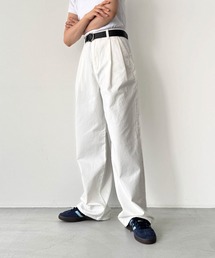 CANAL JEAN | El mar(エルマール) コットンタックストレートパンツ(その他パンツ)