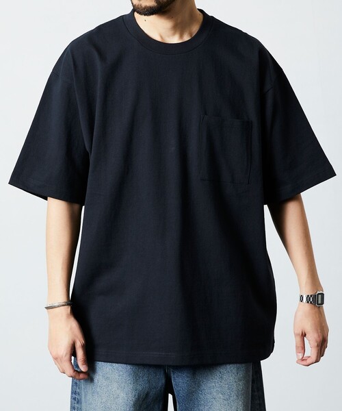 FREAK'S STORE(フリークスストア)の「FREAK’S STORE/フリークスストア HEAVY WEIGHT / ヘビーウェイト クルーネック ポケットTシャツ/ビックシルエット/10.5オンス(Tシャツ/カットソー・メンズ・ホワイト/その他9/イエロー/ベージュ/ブラック/ライトグレー/チャコールグレー・SMALL/LARGE/MEDIUM)」の11枚目の写真