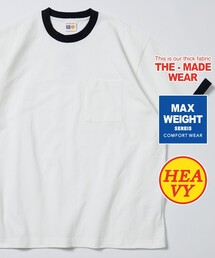 FREAK'S STORE | FREAK’S STORE/フリークスストア HEAVY WEIGHT / ヘビーウェイト クルーネック ポケットTシャツ/ビックシルエット/10.5オンス(Tシャツ/カットソー)