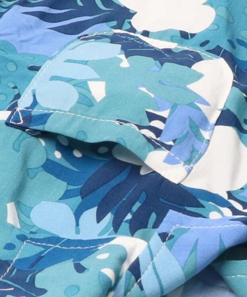 Moujonjon（ムージョンジョン）の「ボタニカル柄レーヨン半袖シャツ（シャツ/ブラウス・キッズ・ブルー/ピンク・90/100/110/120/130/140）」の6枚目の写真