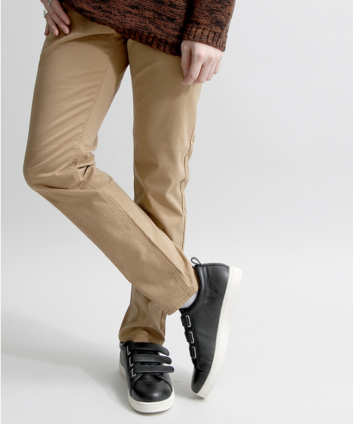 WEGO（ウィゴー）の「WEGO/ストレッチサテンスキニーパンツ（その他パンツ・メンズ・ネイビー/ワイン/グレー/ブルー/ブラック/ホワイト/レッド/ダークグリーン/ベージュ・SMALL/LARGE/MEDIUM）」の4枚目の写真