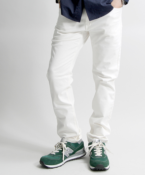 WEGO(ウィゴー)の「WEGO/ストレッチサテンスキニーパンツ(その他パンツ・メンズ・ホワイト/グレー/ブルー/ネイビー/ワイン/ブラック・SMALL/MEDIUM/LARGE)」の2枚目の写真