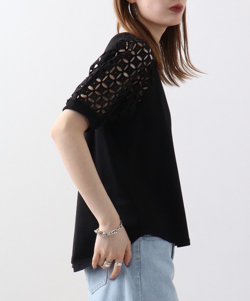 セール】Eglantine 袖ﾚｰｽｶｯﾄｿｰ（Tシャツ/カットソー