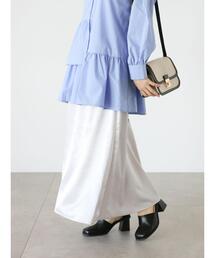 Te chichi TERRASSE（テチチテラス）の「サテンフレアスカート（スカート）」