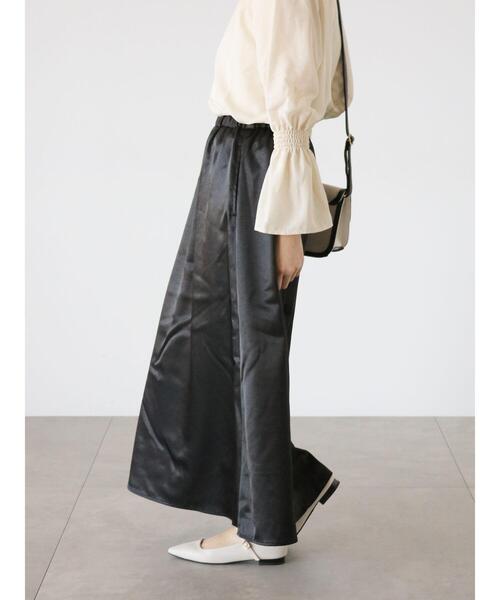 Te chichi TERRASSE（テチチテラス）の「サテンフレアスカート（スカート・レディース・ゴールド/ブラック/シルバー・F）」の10枚目の写真