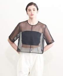 AEWEN MATOPH | ＜AEWEN MATOPH＞オーガンジー ショートスリーブブラウス(シャツ/ブラウス)