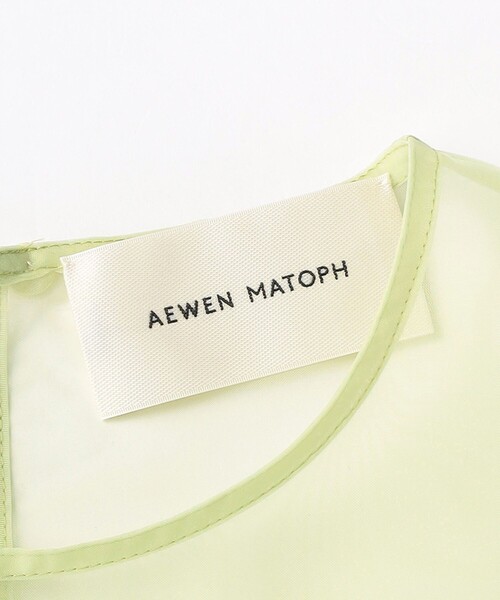 AEWEN MATOPH(イウエン マトフ)の「<AEWEN MATOPH>オーガンジー ショートスリーブブラウス(シャツ/ブラウス・レディース・ブラック/ホワイト/ライム・FREE)」の10枚目の写真