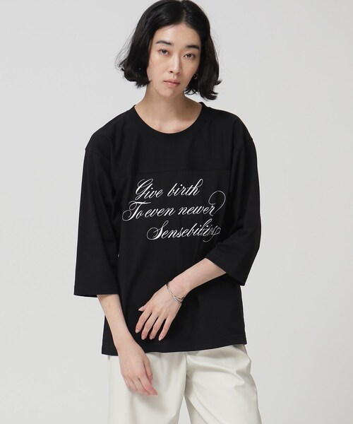 GALLEST（ギャレスト）の「◆フットボールTシャツ（Tシャツ/カットソー・レディース・ブラック/ホワイト・05/38）」の11枚目の写真