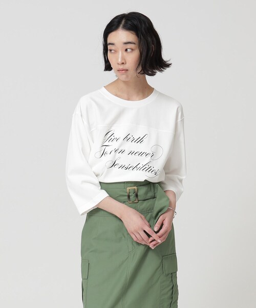 GALLEST（ギャレスト）の「◆フットボールTシャツ（Tシャツ/カットソー・レディース・ブラック/ホワイト・05/38）」の14枚目の写真