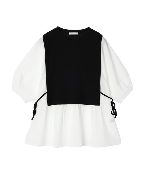 Green　Parks（グリーンパークス）の「テレコドッキングチュニック（チュニック・レディース・ブラック/ホワイト系その他2/ストライプ・FREE）」の21枚目の写真