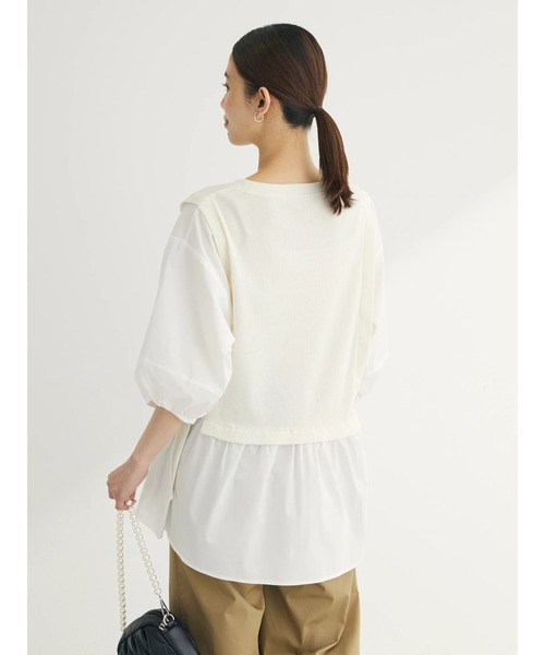 Green　Parks（グリーンパークス）の「テレコドッキングチュニック（チュニック・レディース・ブラック/ホワイト系その他2/ストライプ・FREE）」の9枚目の写真