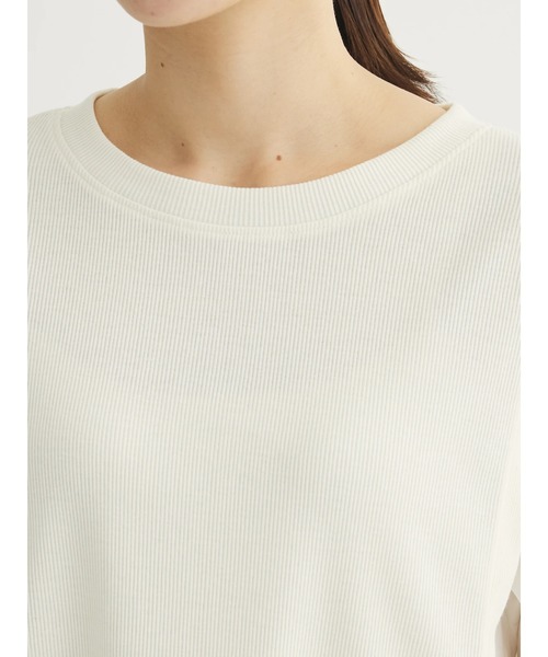 Green　Parks（グリーンパークス）の「テレコドッキングチュニック（チュニック・レディース・ブラック/ホワイト系その他2/ストライプ・FREE）」の10枚目の写真